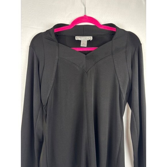 Simonton Says Tops - Simonton Says Black Long Sleeve Top XS Polyester Spandex Blend
